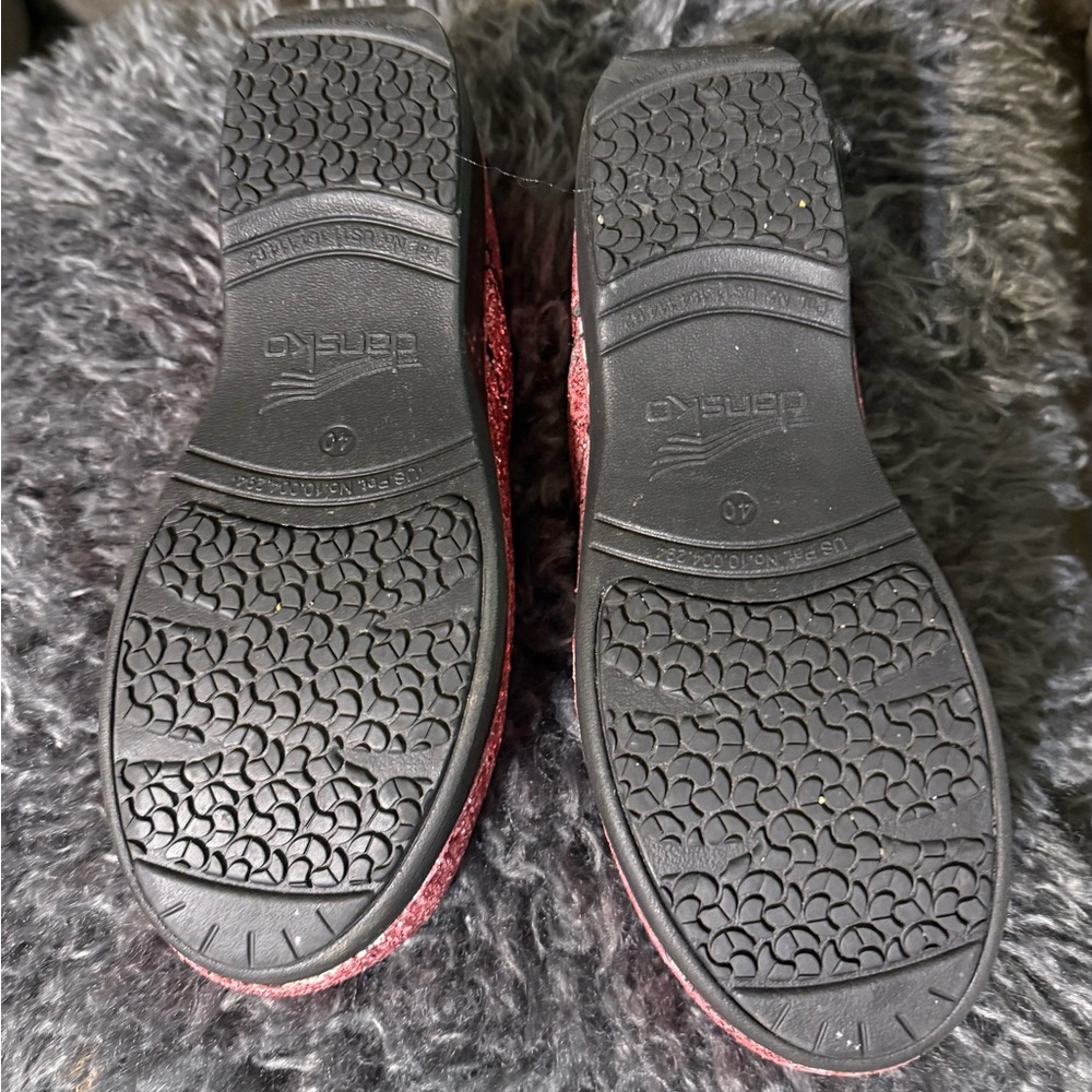 Dansko Glittery Pink Clogs - Picture 3 of 4